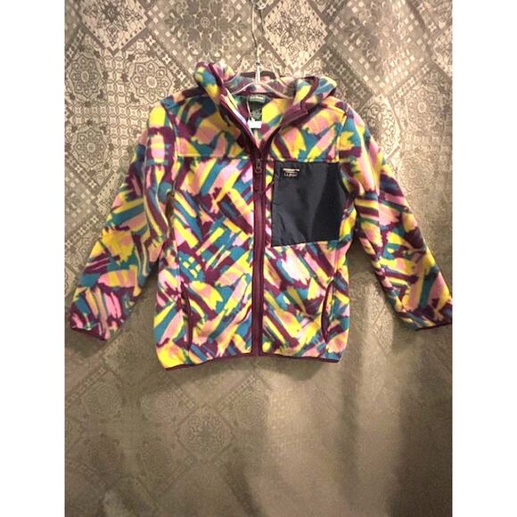New LL. Bean Children's M (10/12) Multi-Color Fleece with Hood New - Picture 1 of 3